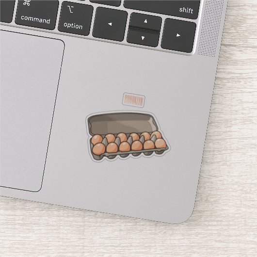 Sticker Illustration de carton d'oeufs (Détail)