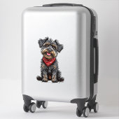 Sticker Illustration de charme d'un mignon chien (Sur valise)