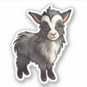 Sticker Illustration de chèvre (Devant)