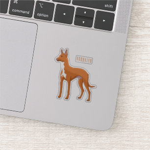 Sticker Illustration de chien de chien de chien de chien d