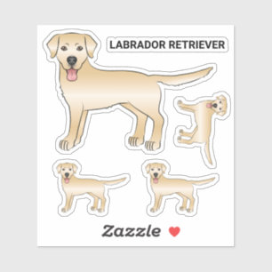 Sticker Illustration de chien de dessin de l'artiste du La