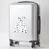 Sticker Illustration de chien tacheté de Dalmatie Abstrait (Sur valise)