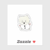 Sticker Illustration de chiot de chien mignon (Feuille)