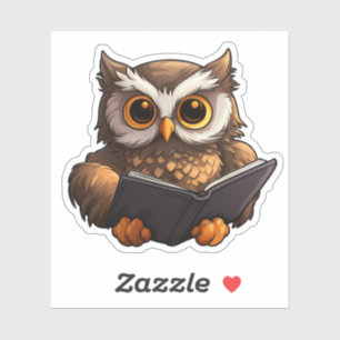 Sticker Illustration de chouette de dessin