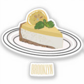 Sticker Illustration de citron cheesecake (Recto)