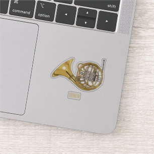 Sticker Illustration de corne française