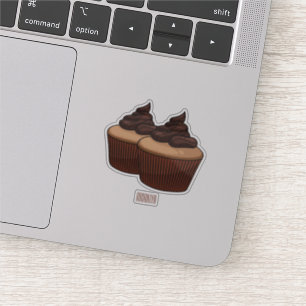 Sticker Illustration de Cupcake