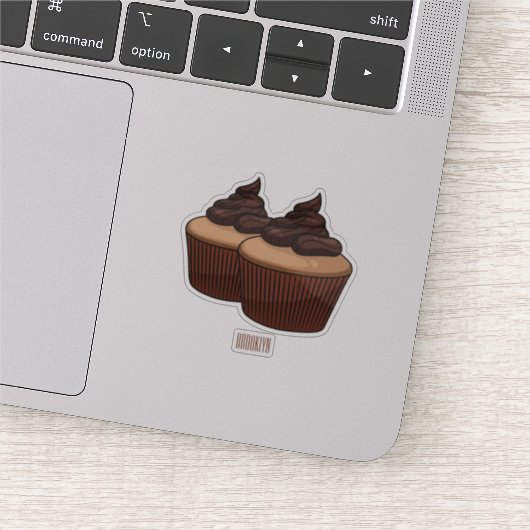 Sticker Illustration de Cupcake (Détail)