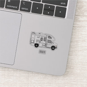 Sticker Illustration de dessin animé Campervan