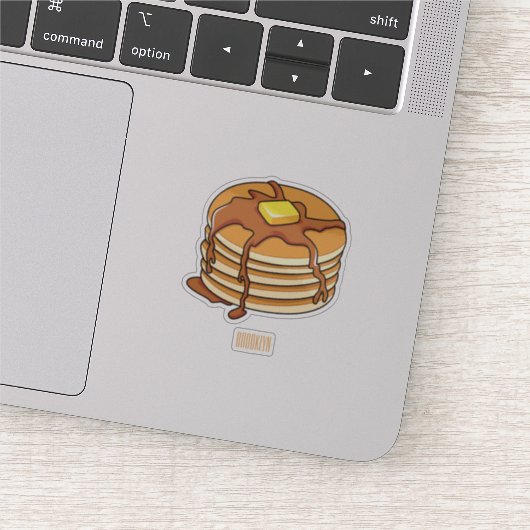 Sticker Illustration de dessin animé de Pancake (Détail)
