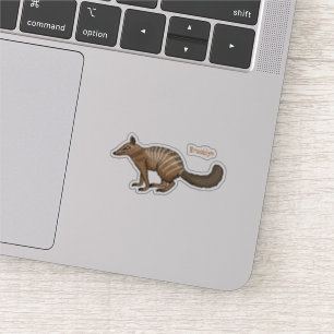 Sticker Illustration de dessin animé joyeux numbat