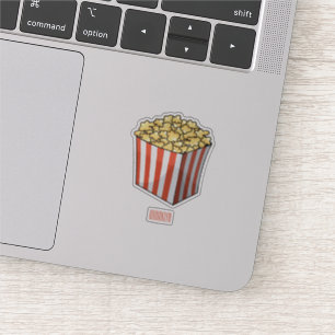 Sticker Illustration de dessin animé Popcorn