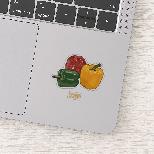 Sticker Illustration de dessin de Capsicum (Détail)