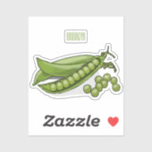 Sticker Illustration de dessin de pois (Feuille)
