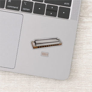 Sticker Illustration de dessin d'Harmonica
