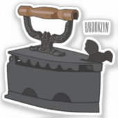 Sticker Illustration de dessin en fer de Charbon (Recto)