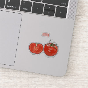 Sticker Illustration de dessin sur la tomate