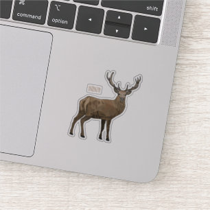 Sticker Illustration de dessin sur le cerf