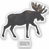 Sticker Illustration de dessin sur l'orignal (Recto)