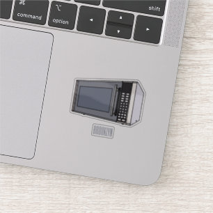 Sticker Illustration de dessin sur micro-ondes