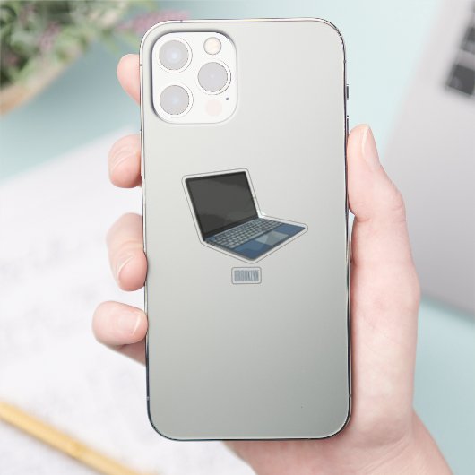 Sticker Illustration de dessin sur ordinateur portable (Téléphone)