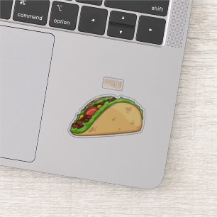 Sticker Illustration de dessin sur Taco