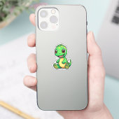 Sticker Illustration de dinosaure de dessin (Téléphone)