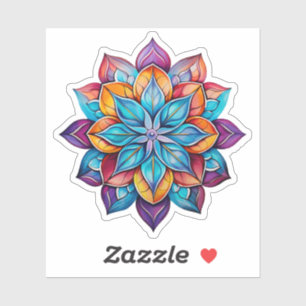 Sticker Illustration de fleur de dessin
