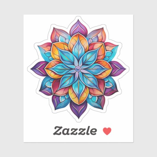 Sticker Illustration de fleur de dessin (Feuille)