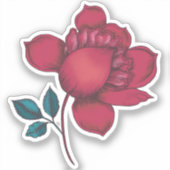 Sticker Illustration de fleur design Indienne - Viva Magen (Recto)