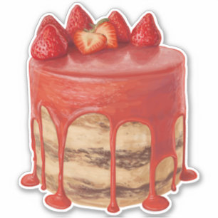Sticker Illustration de gâteau