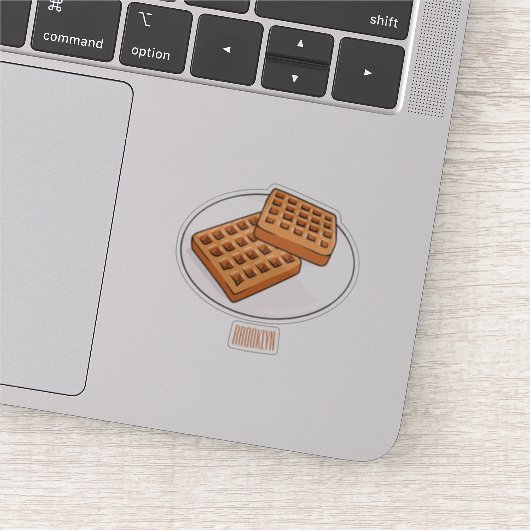 Sticker Illustration de gaufre (Détail)