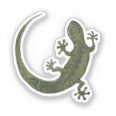 Sticker Illustration de gecko mignon (Recto)