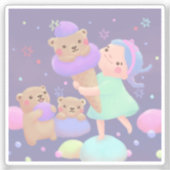 Sticker Illustration de glace Sweet Bear (Recto)