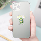 Sticker Illustration de grenouille de résistance AUTOCOLLA (Téléphone)