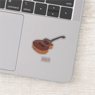 Sticker Illustration de guitare acoustique