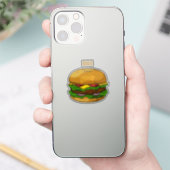 Sticker Illustration de Hamburger (Téléphone)
