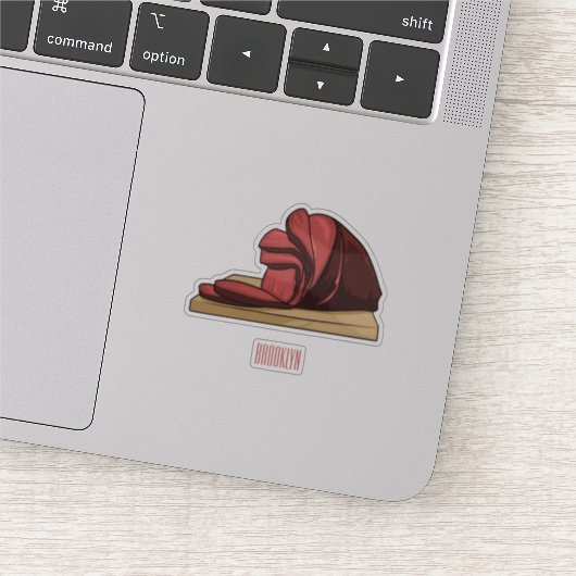 Sticker Illustration de jambon (Détail)