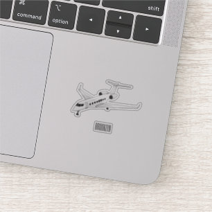 Sticker Illustration de jet privé
