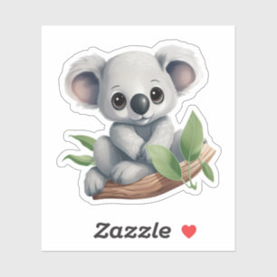 Sticker Illustration de koala du dessin animé