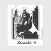 Sticker Illustration de la bande dessinée de Batman (Feuille)