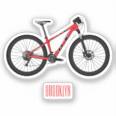 Sticker Illustration de la bande dessinée de vélo (Recto)