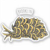 Sticker Illustration de la feuille de limace de mer grillé (Recto)