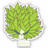Sticker Illustration de la feuille de limon (Recto)