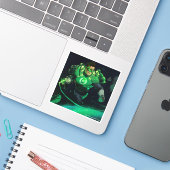 Sticker Illustration de la lanterne verte de la crise infi (Ordinateur portable avec iPhone)