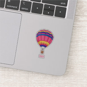Sticker Illustration de la montgolfière