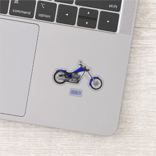 Sticker Illustration de la moto à hélico