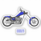 Sticker Illustration de la moto à hélico (Recto)