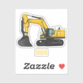 Sticker Illustration de la pelle Crawler (Feuille)