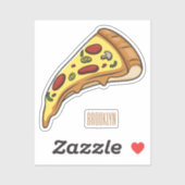 Sticker Illustration de la pizza (Feuille)